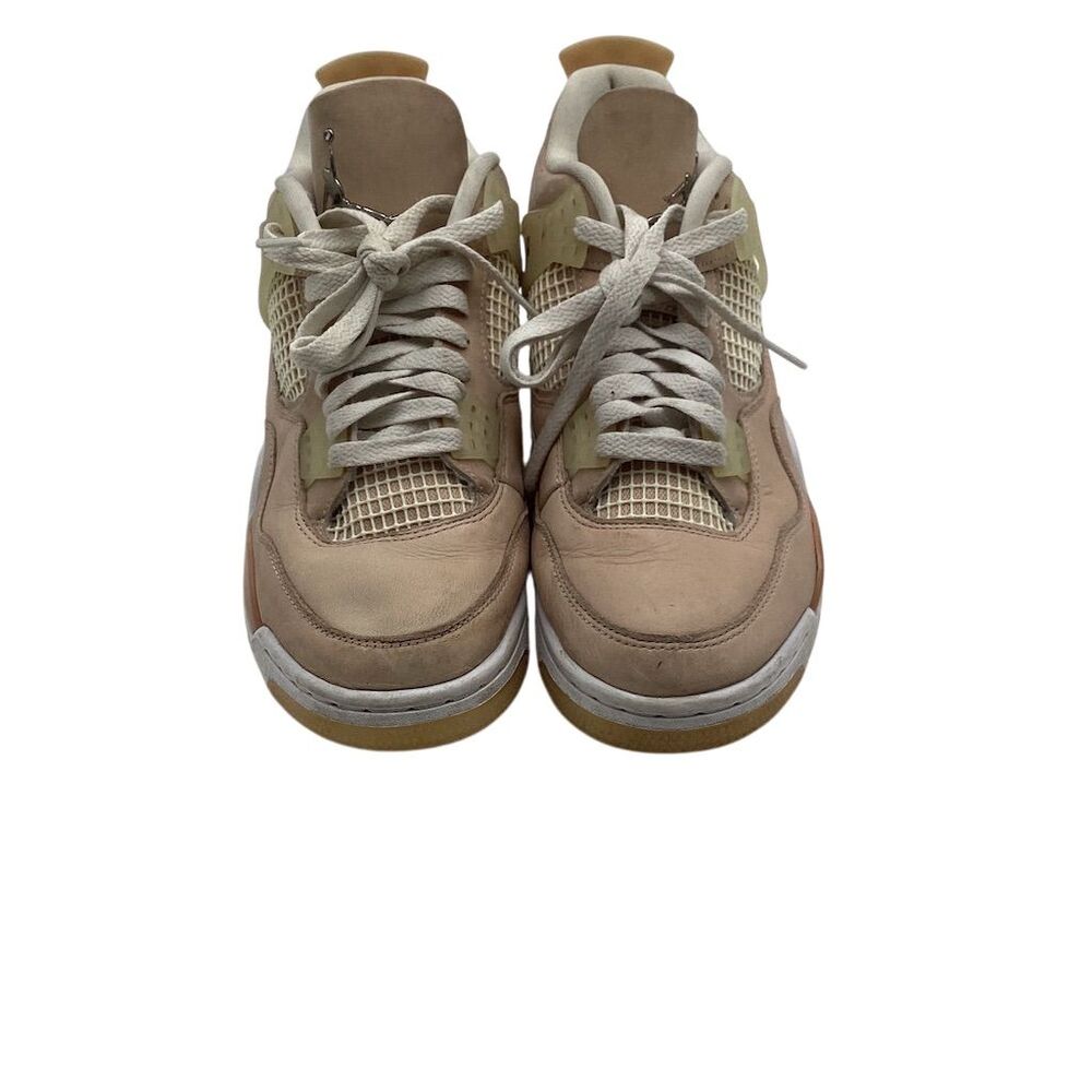 Air Jordan 4 Retro Shimmer Women's Beige Mid Top Sneakers Sizes 10